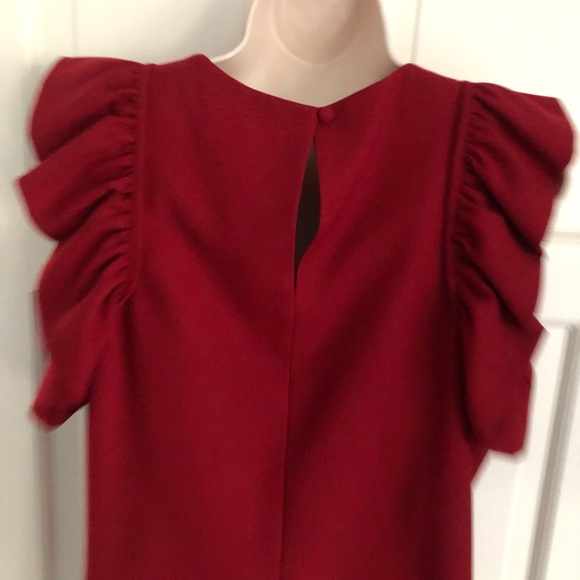 Rachel Zoe ruffled structured top - Picture 6 of 9